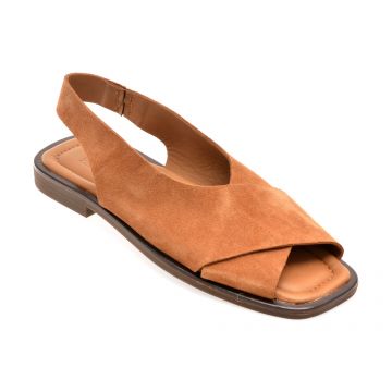 Sandale KRAUS maro, 3251803, din piele intoarsa