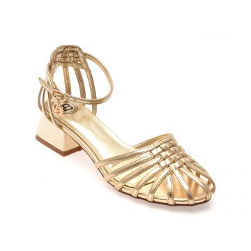 Sandale LAURA BIAGIOTTI aurii, 9031, din piele ecologica