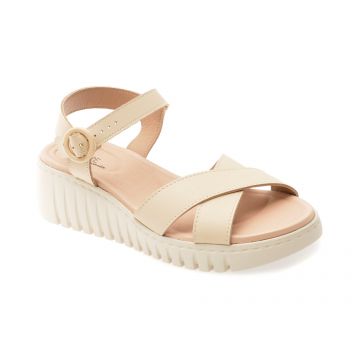 Sandale MODARE bej, 7197101, din piele ecologica