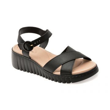 Sandale MODARE negre, 7197101, din piele ecologica