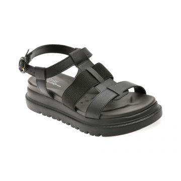 Sandale MODARE negre, 7200101, din piele ecologica