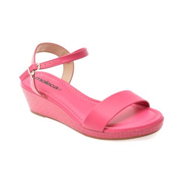 Sandale MOLECA fucsia, 5512102, din piele ecologica