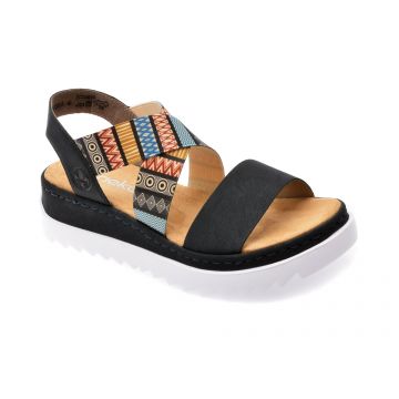 Sandale RIEKER bleumarin, V44G8, din piele ecologica