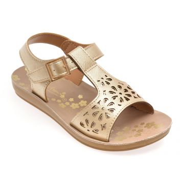 Sandale SELECTION KIDS aurii, 82949, din piele ecologica