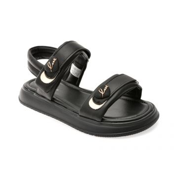 Sandale SELECTION KIDS negre, 12072, din piele ecologica