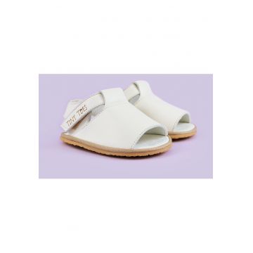 Sandale Barefoot din piele naturala - Adeis - Alb - Alb