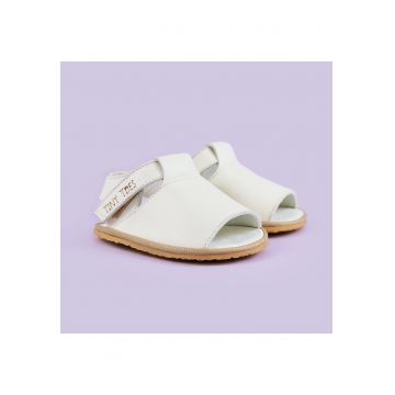 Sandale Barefoot din piele naturala - Adeis - Alb