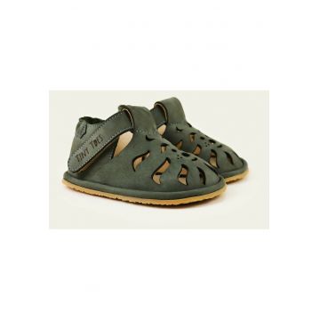 Sandale Barefoot din piele naturala - Feliks - Verde - Verde