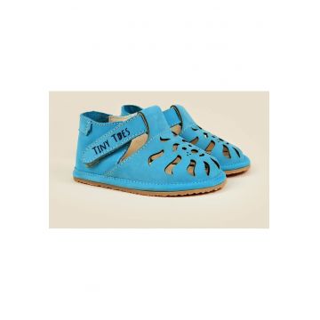 Sandale Barefoot din piele naturala - Jasper - Albastru - Albastru
