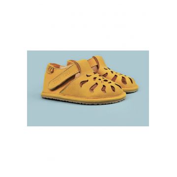Sandale Barefoot din piele naturala - Nahal - Galben - Galben