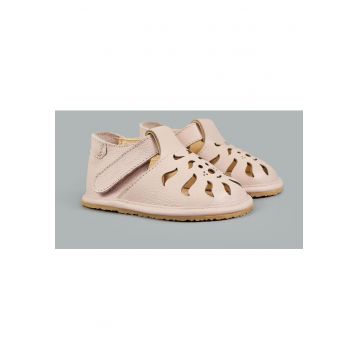 Sandale Barefoot din piele naturala - Shira - Roz - Roz pal