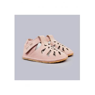 Sandale Barefoot din piele naturala - Varya - Roz