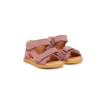 Sandale copii -  piele naturala - roz - pentru fete -