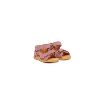 Sandale copii -  piele naturala - roz - pentru fete -