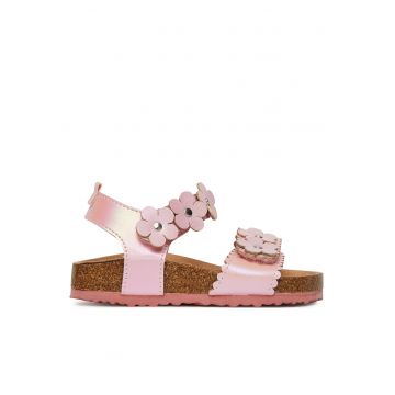 Sandale copii  textil - roz
