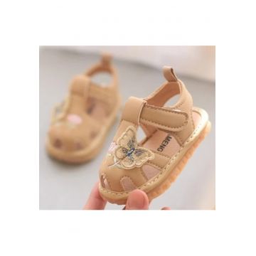 Sandale  Cu Piuitoare - Model Fluturas - Piele Ecologica - Velcro