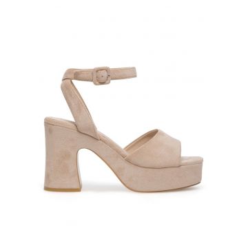 Sandale dama - 19140 -  Textil - Bej