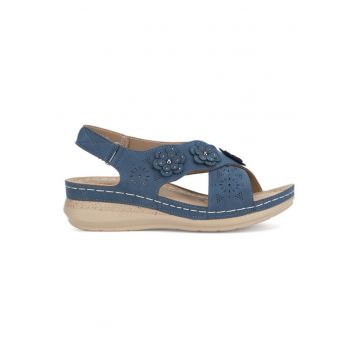 Sandale dama - 37073 -  Sintetic - Bleumarin