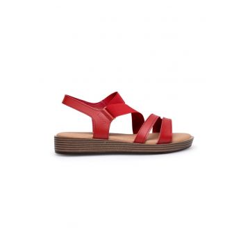 Sandale dama -  590559 - Piele naturala - Rosu -