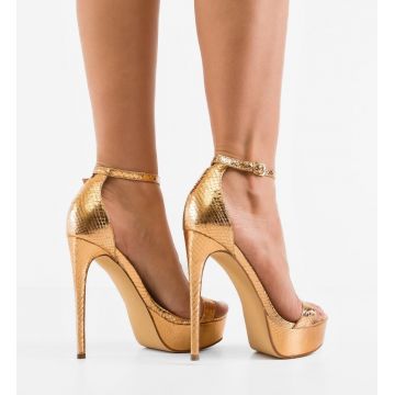 Sandale dama Alaram Aurii 4