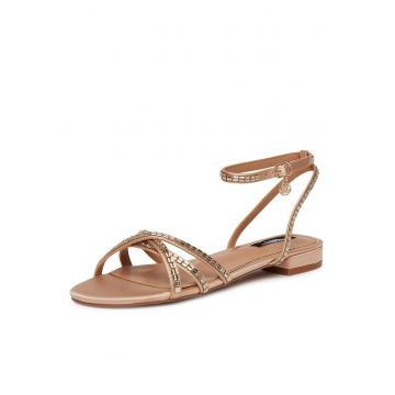 Sandale dama -  bej/auriu