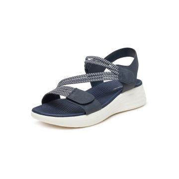 Sandale dama  bleumarin - tesatura