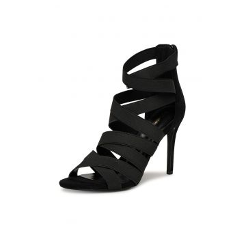 Sandale dama -  cu toc - negru