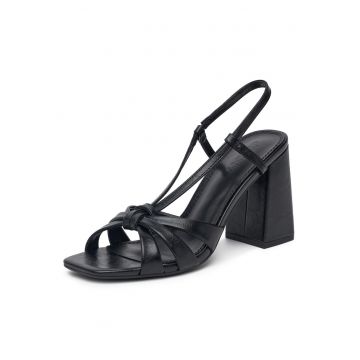 Sandale dama -  CWYYS164-02 - cu toc - piele ecologica - negru