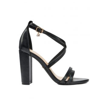 Sandale dama -  LW0812-20 - piele ecologica - negru