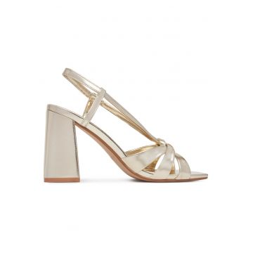 Sandale dama -  model CWYYS164-02 - auriu - piele ecologica