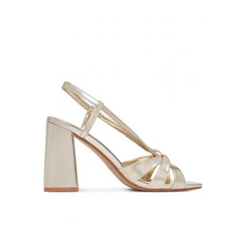 Sandale dama -  model CWYYS164-02 - auriu - piele ecologica