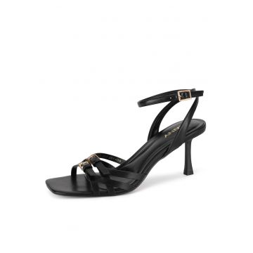 Sandale dama -  negru - cu toc