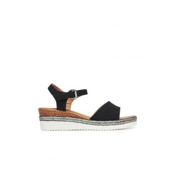 Sandale dama -  negru - tesatura