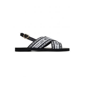 Sandale dama -  Nero - microfibra - negru