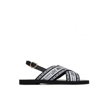 Sandale dama -  Nero - microfibra - negru