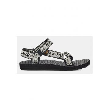 Sandale dama -  Plastic - Alb/negru -