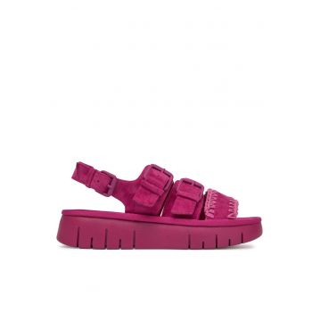 Sandale dama  roz - textil