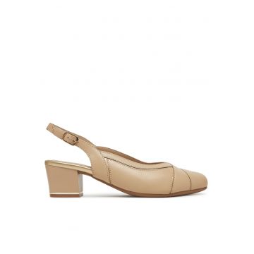 Sandale dama -  RST-FLEX-49 - bej - piele naturala