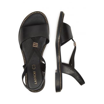 Sandale dama -  RST-KATE-03 - piele naturala - negru -