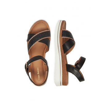 Sandale dama -  WS2506-05 - negru/maro