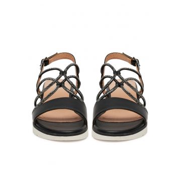 Sandale dama -  WS6306-02 - negru - tesatura