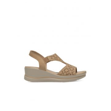 Sandale dama -  WYL0510-27 - bej - piele ecologica -