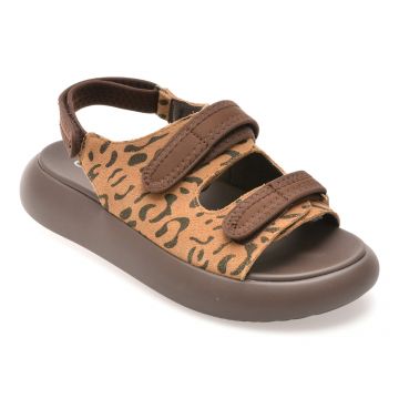 Sandale GRYXX maro, 5L120, din piele intoarsa