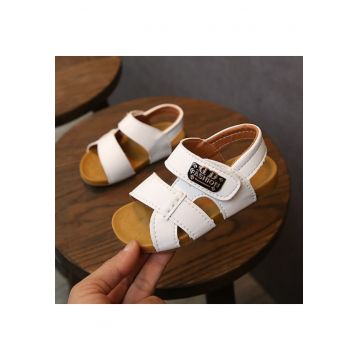 Sandale  Model AL 11017 Ella - Piele ecologica - Fete - Alb -