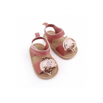 Sandale  Model AL 11147 Delfinul auriu - Textil - Fete - Roz pudrat - 3-6 luni