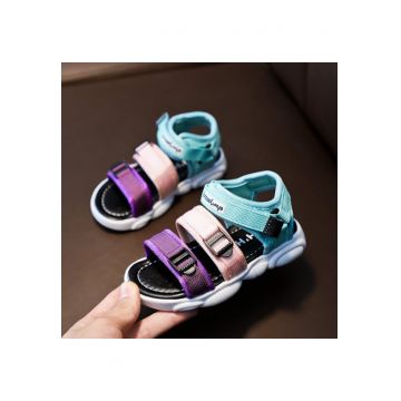 Sandale  Model AL 11154 barete multicolore - Textil - Fete - Multicolor -