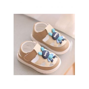 Sandale  Model AL Hope - Piele ecologica - Baieti - Crem cu ivoire - Crem