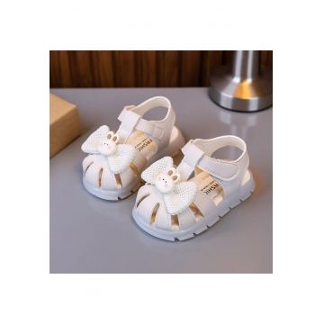 Sandale  Model AL Iepuras - Piele ecologica - Fete - Ivoire -