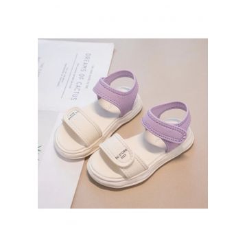 Sandale  Model AL Purple - Textil - Fete - Alb cu Lila -