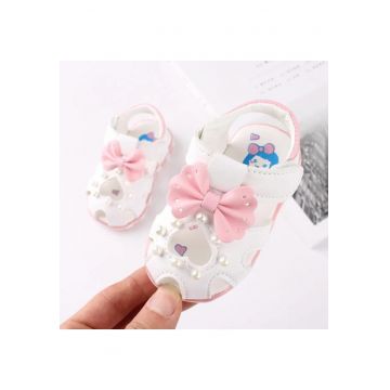 Sandale  Model Heart - Piele ecologica - Casual - Fete - Alb -